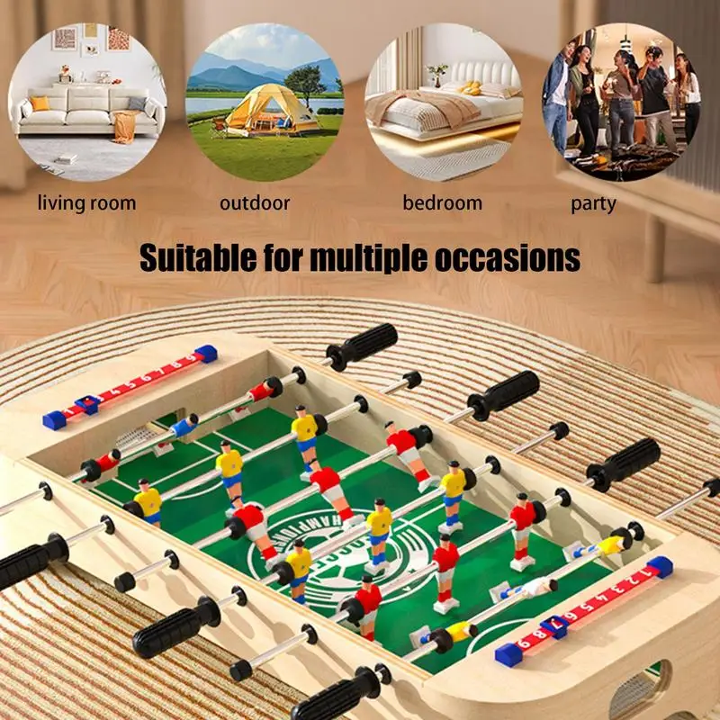 Soccer Table Game Foosball Table Wood Desktop Games Soccer Board Game Tabletop Foosball Party Games For Festivities Thanksgiving