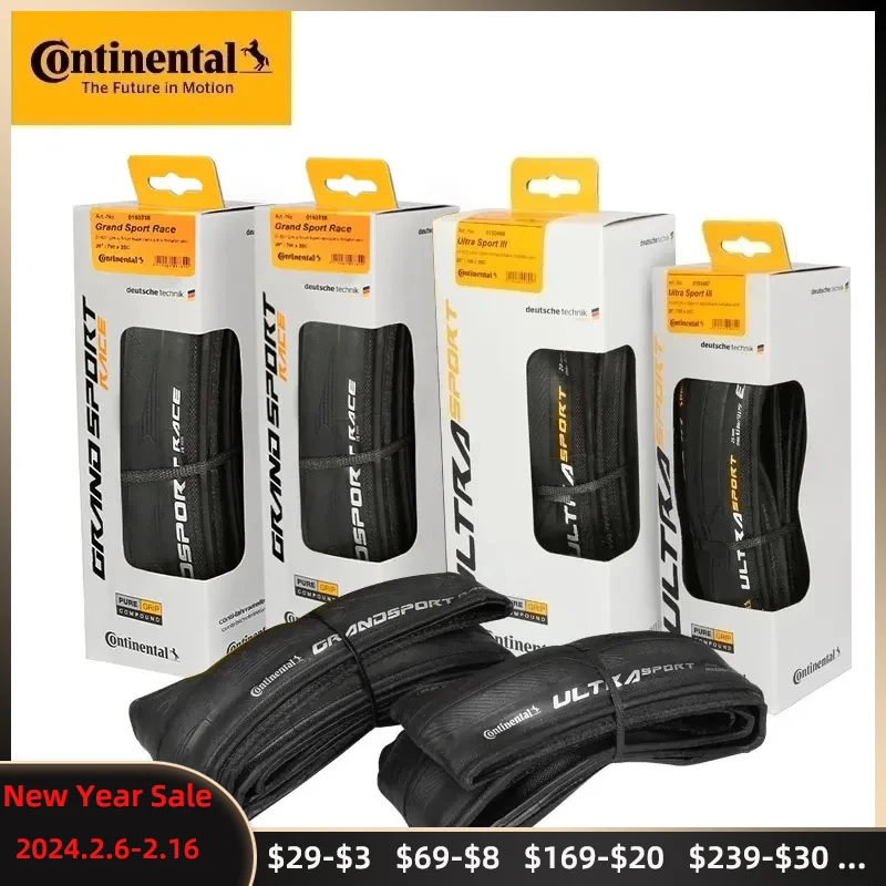 Continental Road Tire Ultra Sport Iii & Grand Sport Race & Gp5000 700 × 23C /25C/28C Road Bicycle Copertoncino Pieghevole Gravel Tire