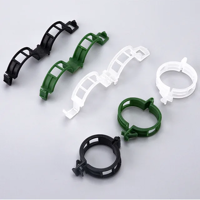 50/100 Darabos Műanyag Növényi Klipek Támogatók Összekapcsolják Az Újrahasznosítható Védelem Oltását. Rögzítő Növény Zöldség Paradicsomos Szerszámok Kerti Kellékek - Image 3