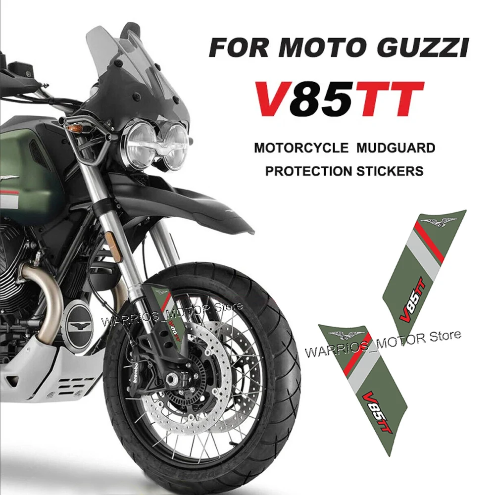 For MOTO GUZZI V85 TT Motorcycle Fender Protection Sticker Kit 3D Resin ...