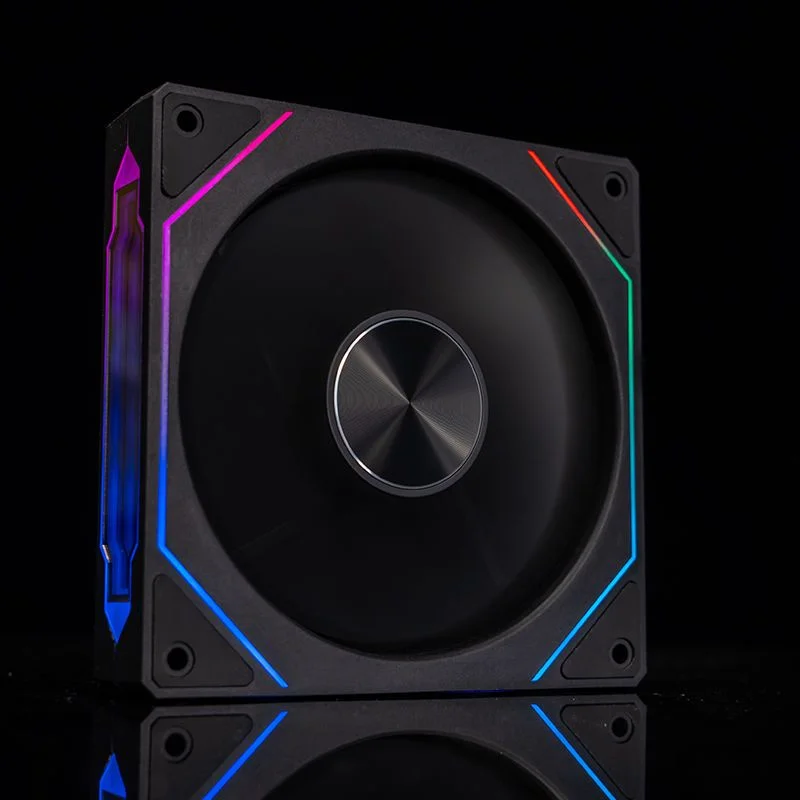 Argb Cpu Cooler Fan Infinity Mirror Design Iluminação Motherboard Sync 4pin Pwm Case 4rs 120 mm 5v 3pin Prisma - Imagem 5