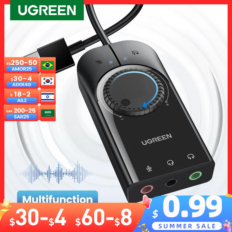 Scheda Audio Esterna USB2.0 Tipo C Adattatore Per Microfono Stereo Convertitore Professionale Per Cuffie Per Laptop Altoparlante Per Pc