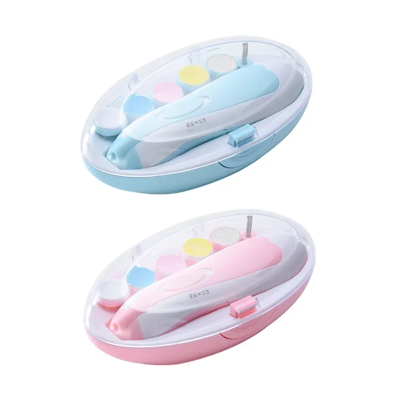 Glowing Baby Nail Clippers Children's Electric Nail Knife Finger Care Tools Plastic Durable Safe For Babies