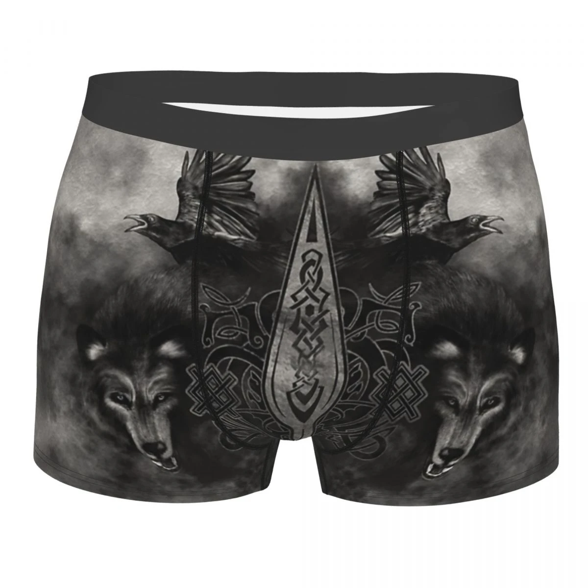 Man Boxer Briefs Shorts Panties Gungnir Spear Of Odin Soft Underwear Vikings Homme Funny S-XXL Underpants polyester boxers