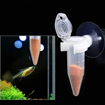 Automatic Fish Feeder Tapered Aquarium Red Worm Feeding Feeder Worm Funnel Cup Fish Food Feeding Tool Aquarium Accessories 1