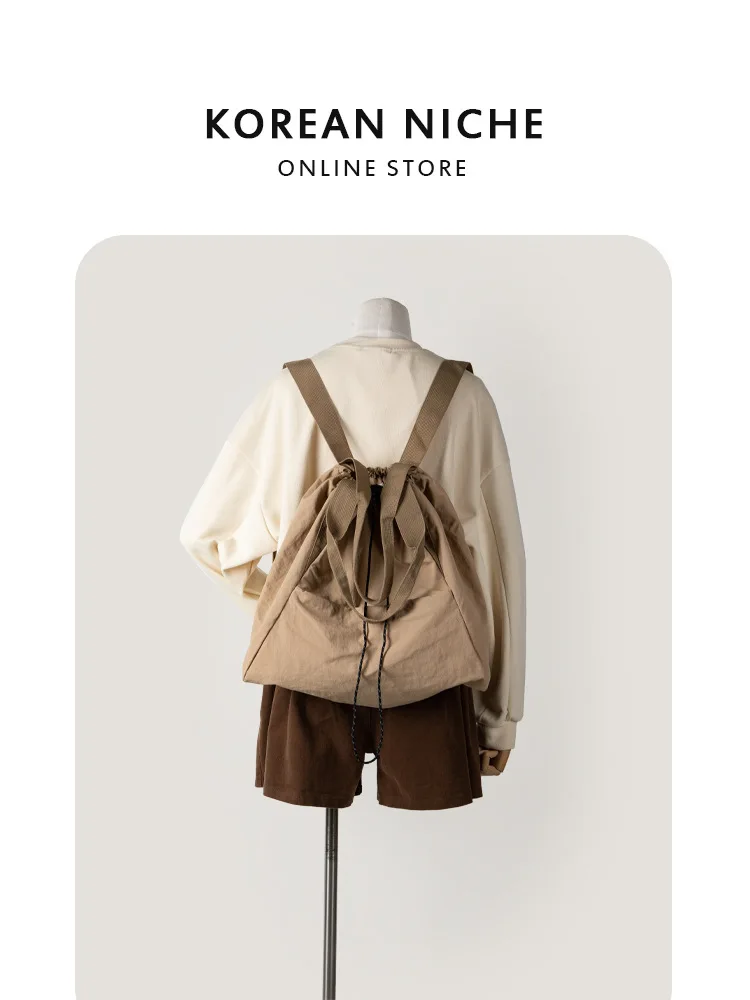 Casual Office Ladies Backpack Large Capacity Solid Color Fashion 2024 New Shoulder Bags High Quality Tote Bag Designer Luxury