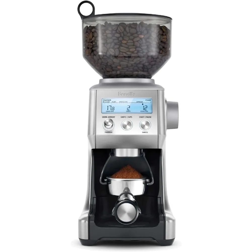 The Smart Pro Coffee Bean Grinder, Brushed Stainless Steel, 2.3
