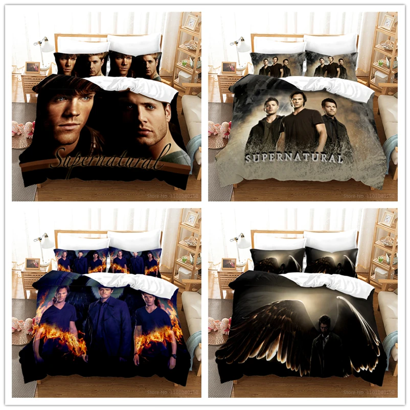 Supernatural Duvet Cover Set Supernatural Bedding Sets Supernatural Pillowcases 3d