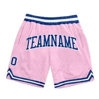 Custom Light Pink Authentic Basketball Shorts 3D Printed Men Shorts Name Mumber Quick Drying Beach Shorts 2