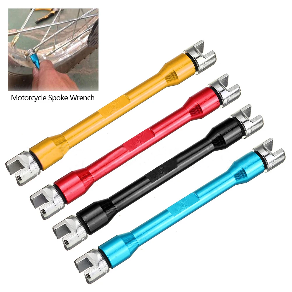 11PCS Motorcycle Spoke Wrench Tools Repair Tools And 10 Hardened Racks