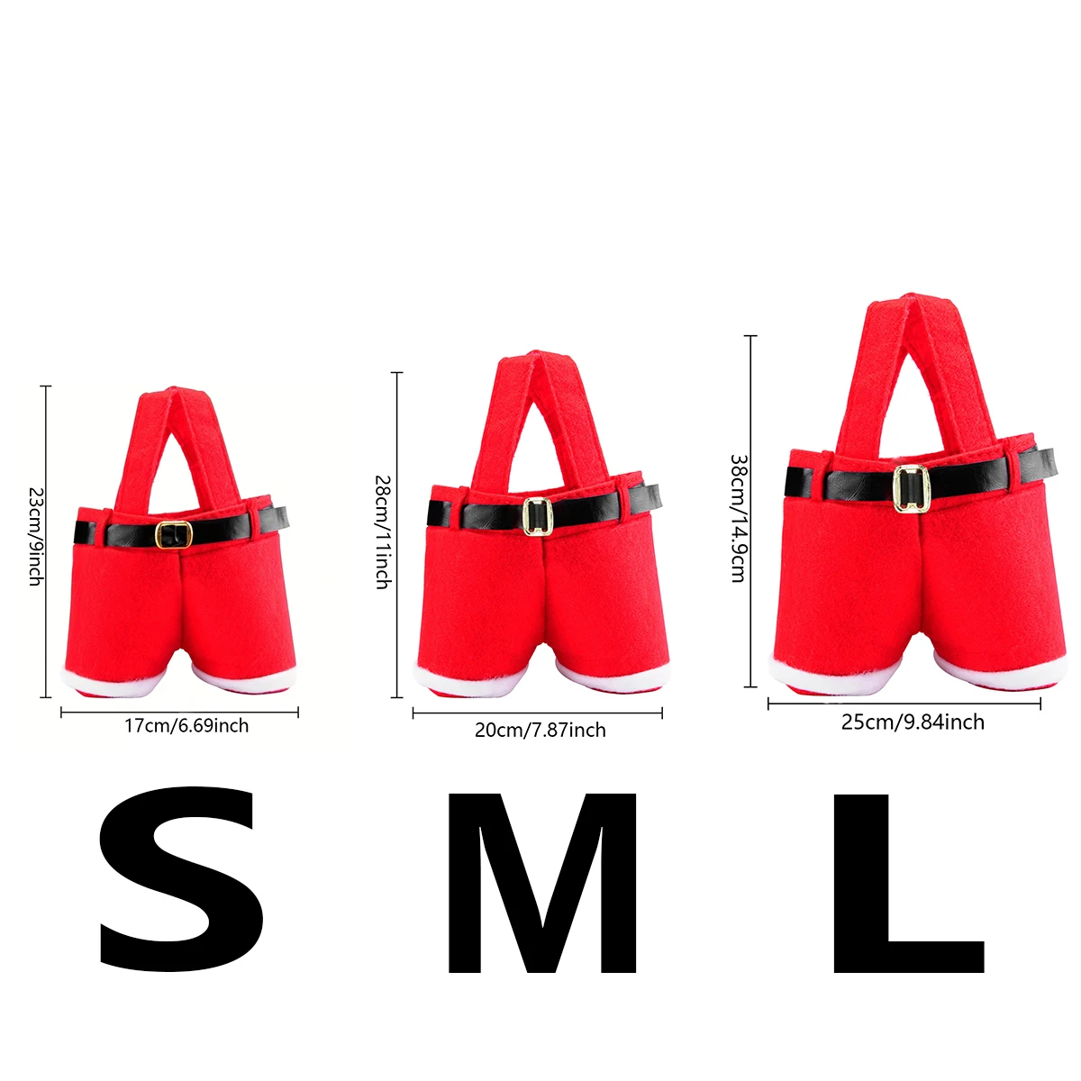 Festive Santa Shorts Holiday Gift Bag