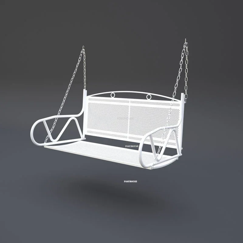 Patio Garden Swings European Outdoor Furniture Balcony Leisure Cradle Designer Swing Chair Home Iron Art Rocking Chair N