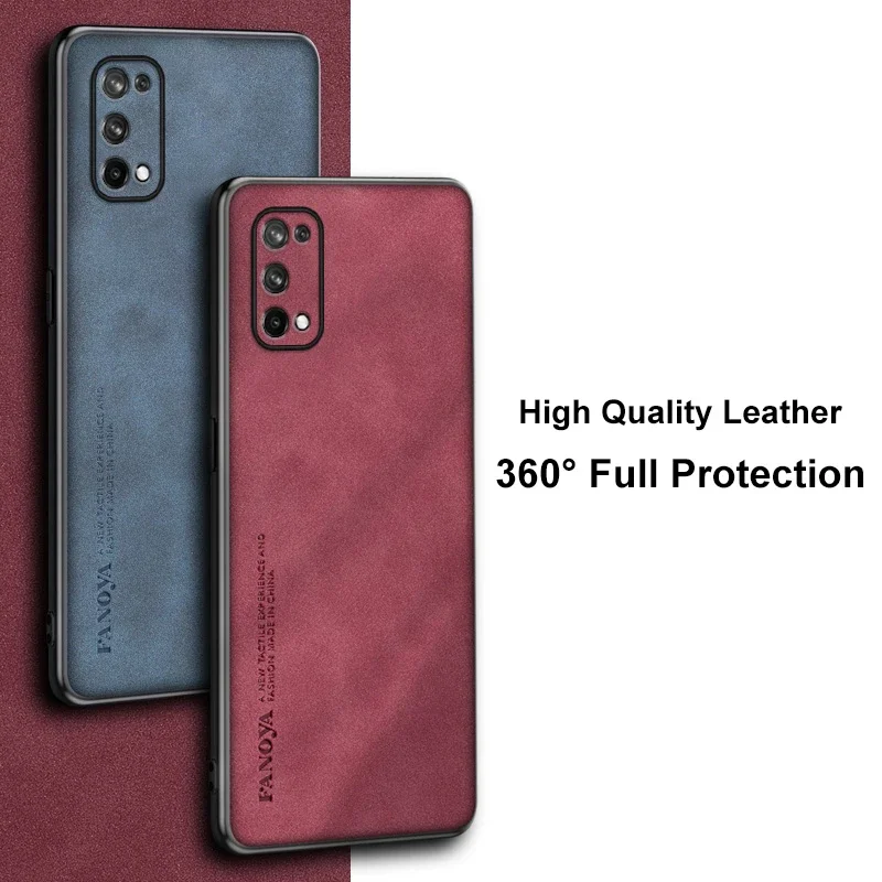 Luxury PU Leather Matte Silicone Phone Case - Premium Protection Cover