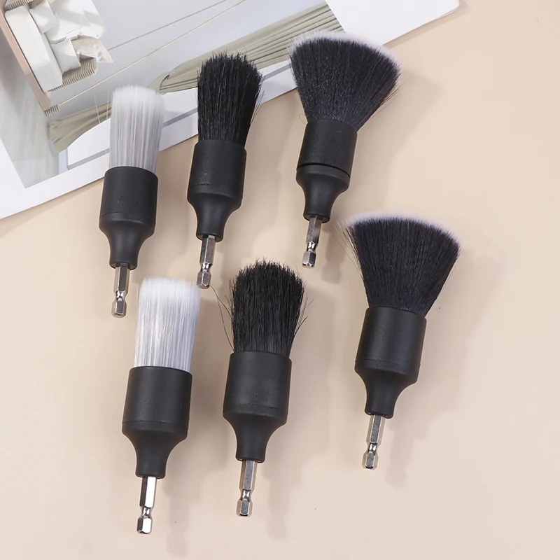 3PC Super Soft Boar Bristle Car Detailing Brush Set for Auto Interior & Dash Dusting car cleaning accessories car detailing brush set