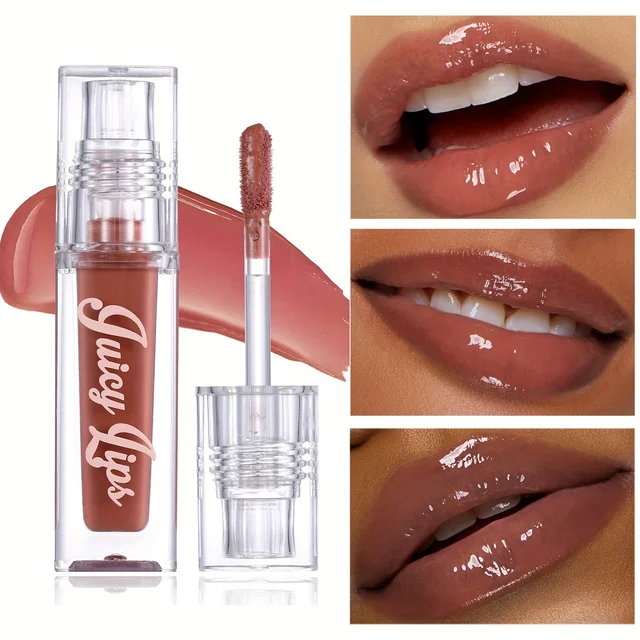 Hydrating Crystal Lip Oil - Plumping & Moisturizing Gloss with Tinted Shades for All Skin Types 1