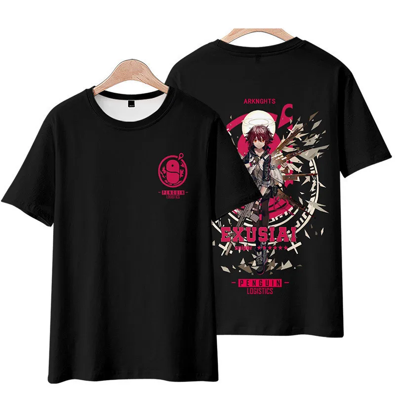 Arknights 3D Cosplay fantasia para homens e mulheres, Anime Camiseta, Ilha de Rodes, Texas Amiya, Nian Chen, Lapland, Exassiai