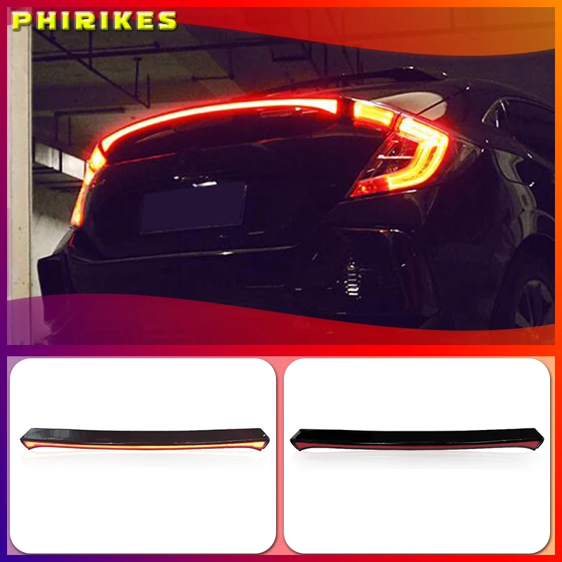 

LED Rear Bumper Fog Lamp Brake Light Dynamic Turn Signal Reflector For Honda Civic Type R 2021 Multi-function