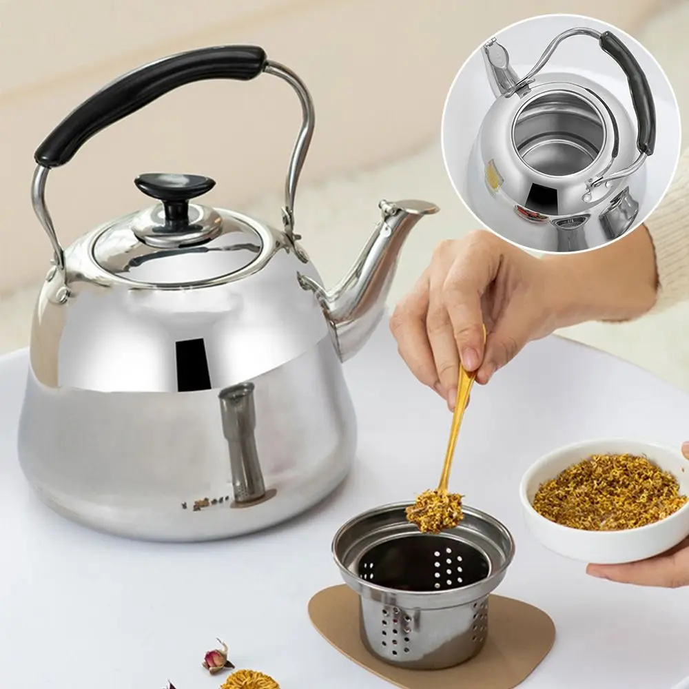 Whistling Teapot Stainless Steel Whistling Teakettle for Gas Stove Induction Cooker