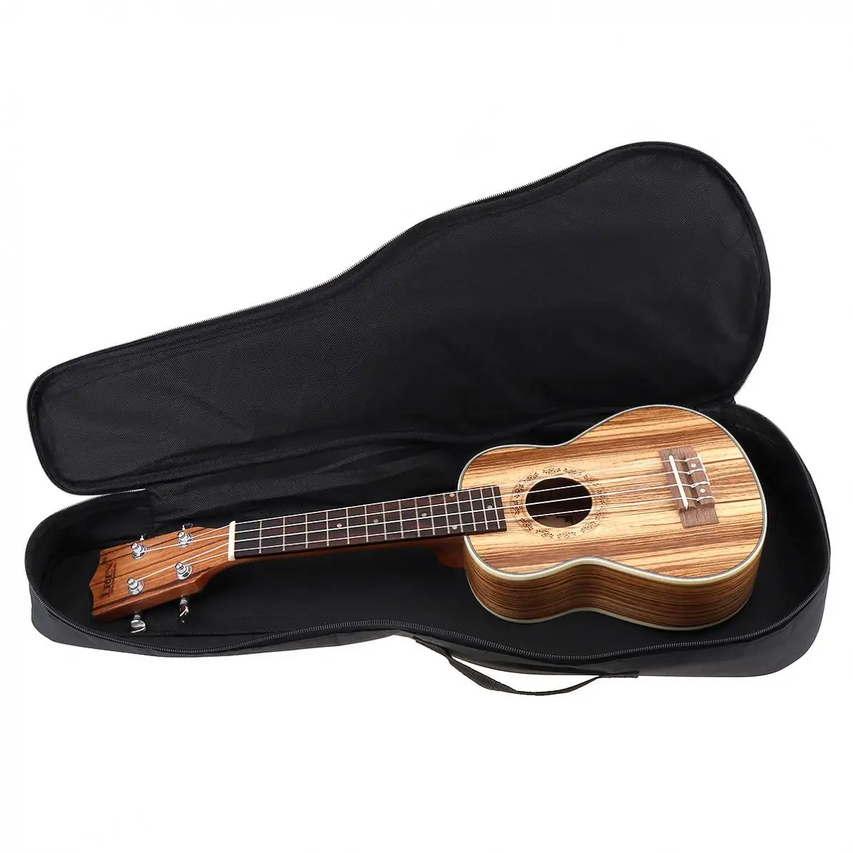 21 23 26 Inch Ukulele Gig Bag Case Black Portable Cotton Soft Ukelele Concert Bag Waterproof Single Shoulder Belt Backpack