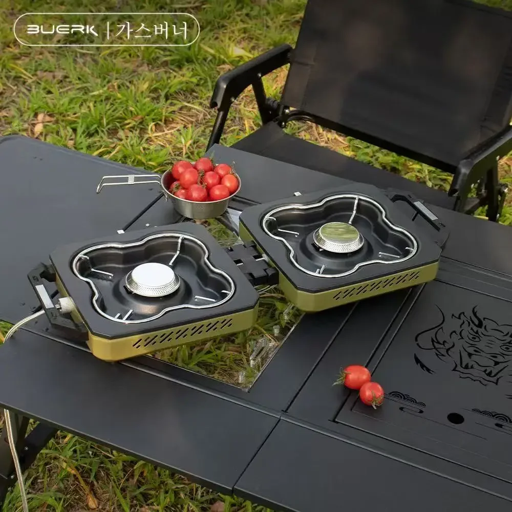 Portable Double Burner Camping Stove 2