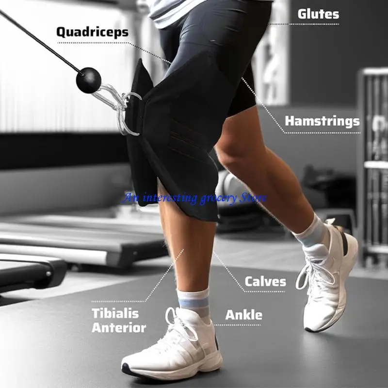 652d Hocken Spannungsgürtel Squat Knie Bindungshäuser Fitnessstudio Accessoire Dauer – Detail 9