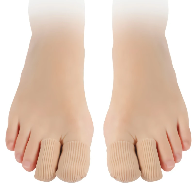 Separatori Per Dita Delle Dita Dei Piedi Da 1 Pezzo Tessuto Per Alluce Valgo Protezione Per Tubi In Silicone Bunions Calli Plantari Per Alleviare Il D