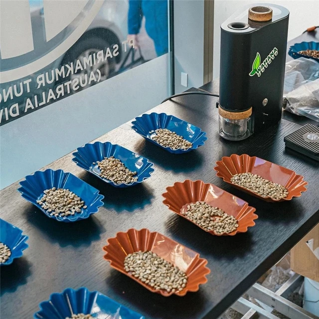 Kávébab Tálca Babbab Megjelenítve Cupping Minta Mérő Tárolás Tálaló Edény Snack Műanyag Sült Sütéséhez - Image 3