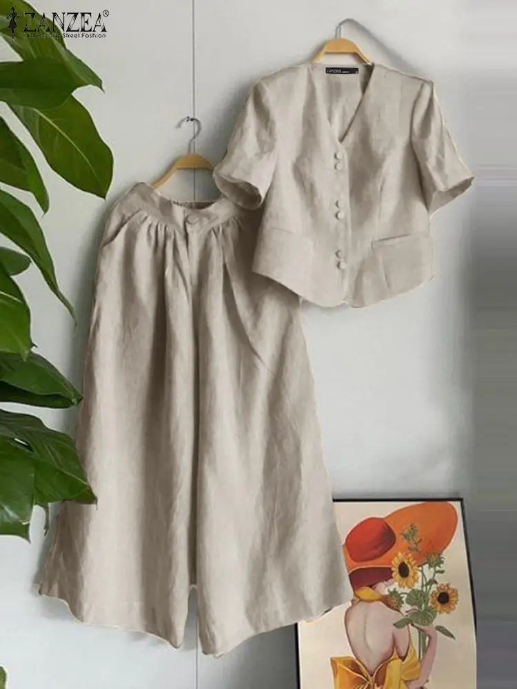 

Женский комплект из блузки и брюк, свободного покроя