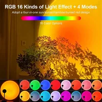 Intelligent LED Rainbow Sunset Projection Light Bar Coffee Shop Home Living Room Bedroom Background Wall Atmosphere Lighting 2