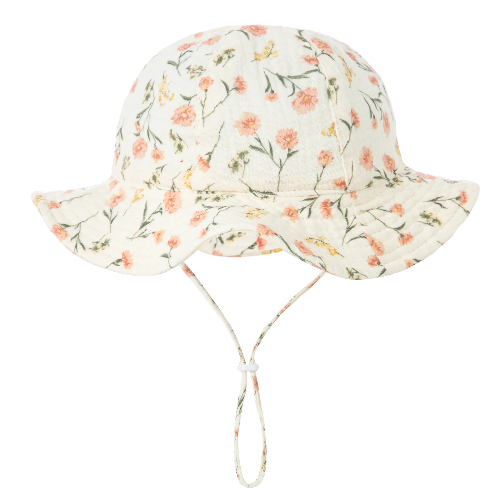 Chapeau en coton unisexe pour bébé, chapeau anderpour enfants, casquettes d'extérieur pour garçons et filles, chapeau de pêche de plage pour enfants, nouveau, imprimé, crème solaire, 3 à 12 mois, E27