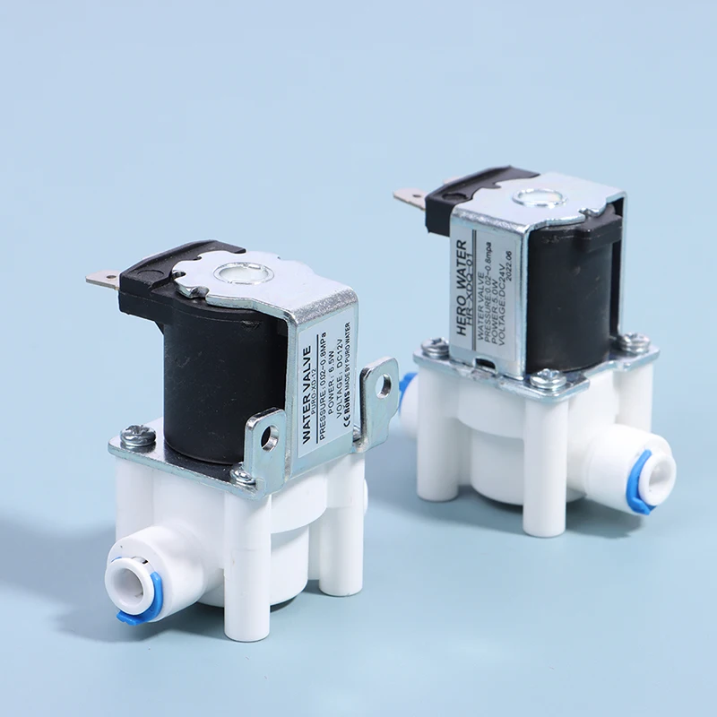 

1PC Inlet Solenoid Valve 12V/24V Pure Water Machine, Water Purifier, Reverse Osmosis 2-point Quick Connect Valve Switch