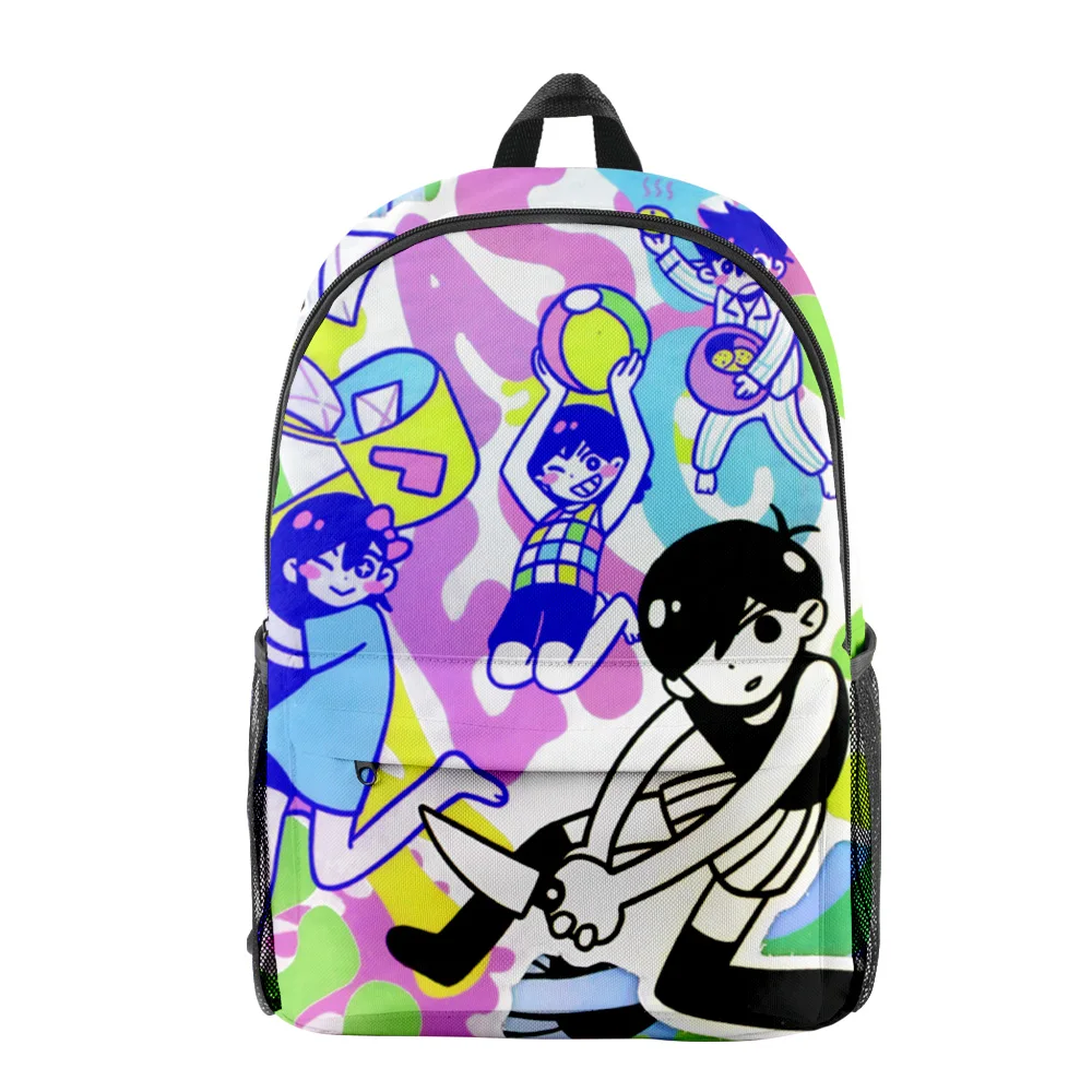 

Popular Youthful Funny omori Student School Bags Notebook Backpacks 3D Printed Oxford Waterproof Boys/Girls Funny Travel Bags