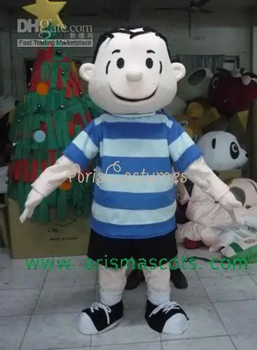 New Adult Halloween Christmas Boy Mascotte Fancy Cartoon Mascot Costume Peluche Fancy Dress Mascot Costume