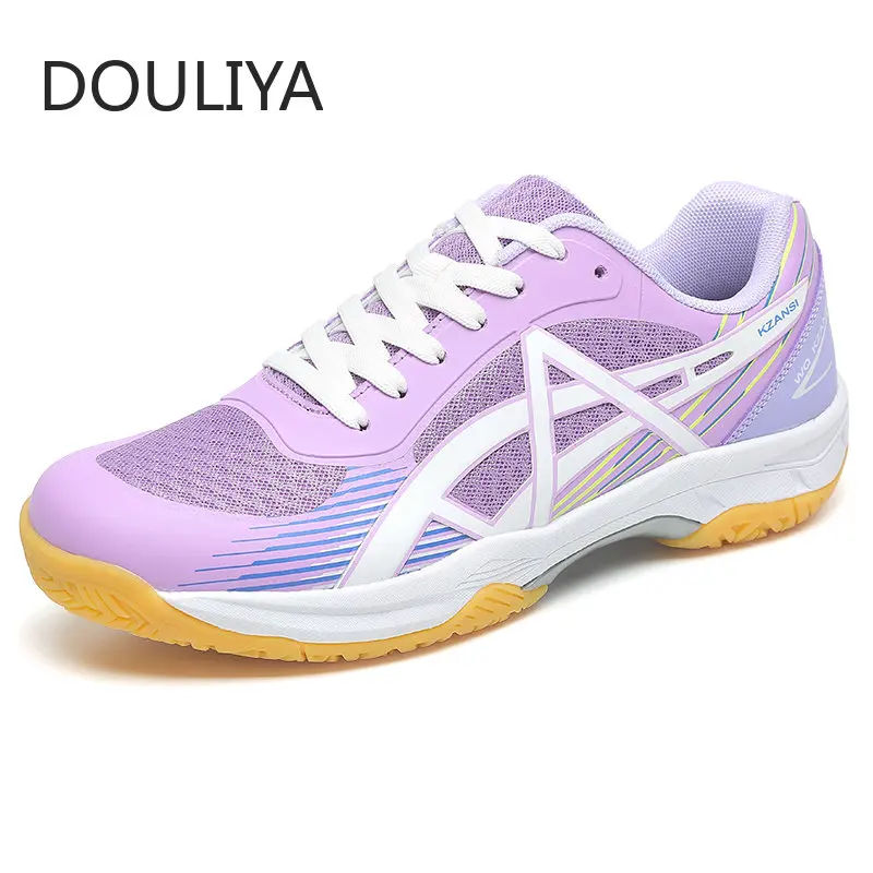 DOULIYA Badminton Shoes Men Breathable Volleyball Sneakers Tennis Shoes Women Sneakers Anti-Slippery Sports Footwear