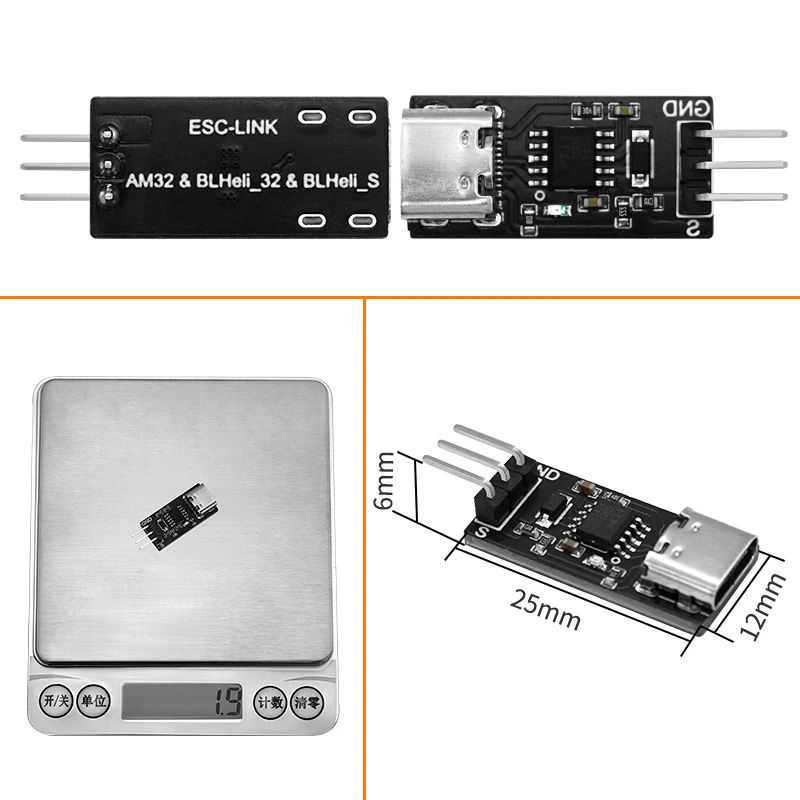 Achetez SEQURE ESC-Link pour ESC SQ, programmateur AM32 BL32 compact et fiable