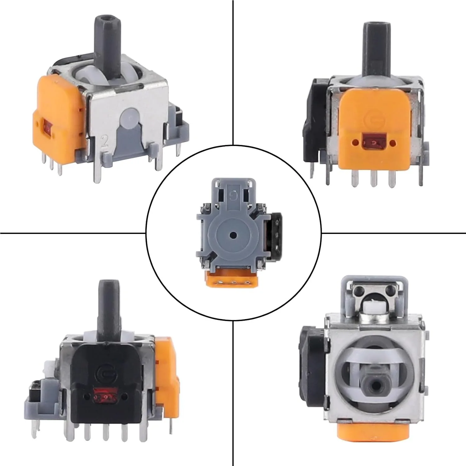Enhanced Joystick Sensor Pack: 4-Pack Hall Effect 3D Analog Joysticks