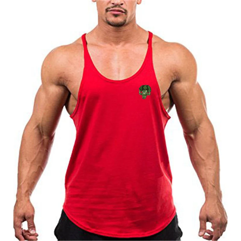 Spot Tide Brand Summer Men'S Sports Fitness Running Equipment Training Casual Traspirante Top Senza Maniche