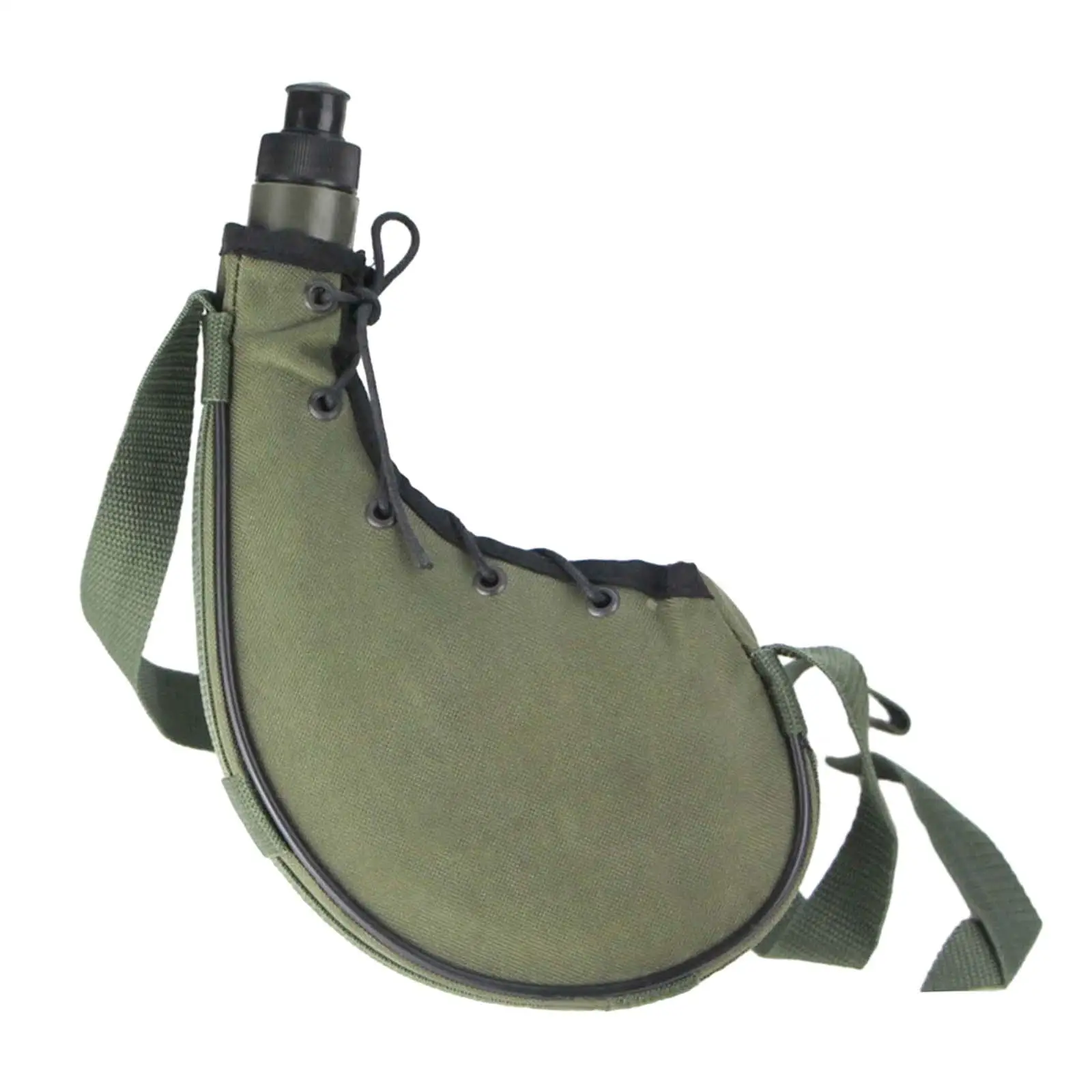 Outdoor Bottle 750ml Oxford Cloth Water Kettle Canteen Water Bottle for Running Outdoor Activities Backpacking Travel Trekking