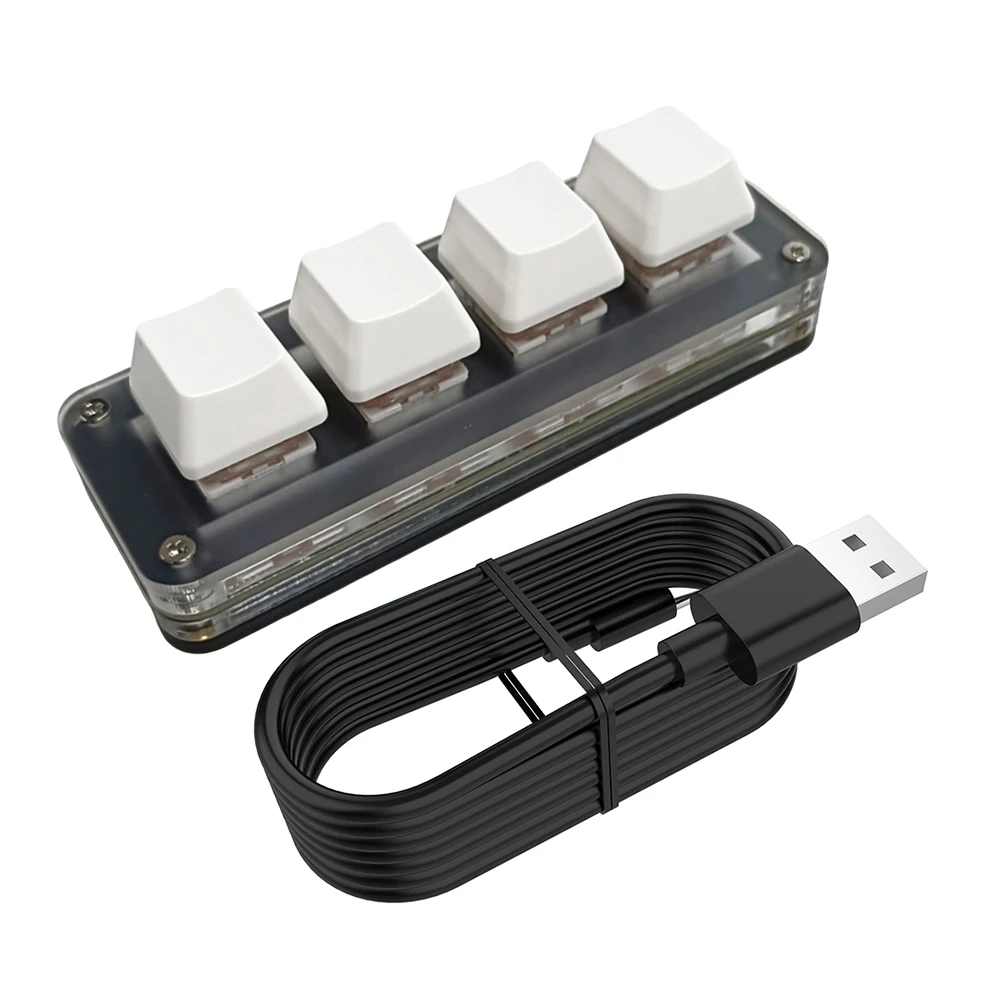 Compact One-Handed RGB Mechanical Gaming Keyboard with Hotswap Functionality