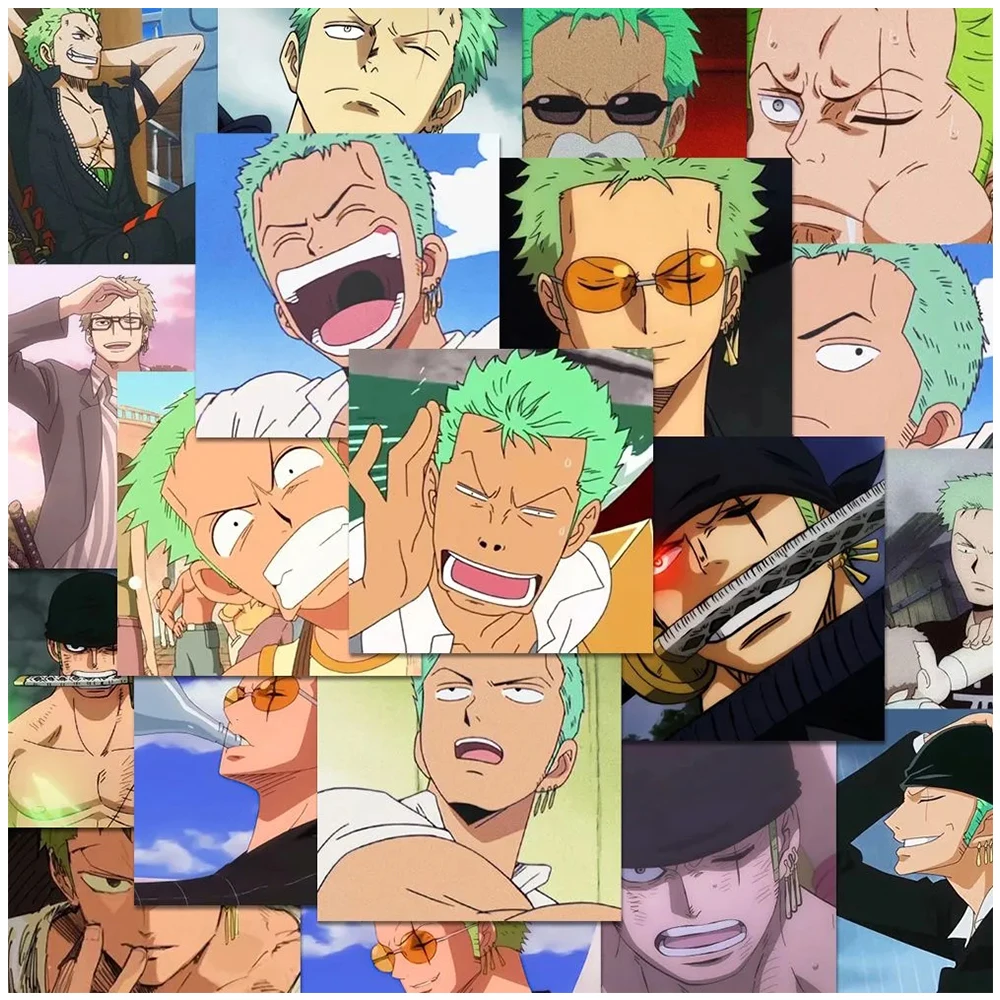 

10/30/54pcs ONE PIECE Roronoa Zoro Anime Stickers for Kids Cool Cartoon Decals Toys Waterproof Graffiti Motorcycle Phone Laptop