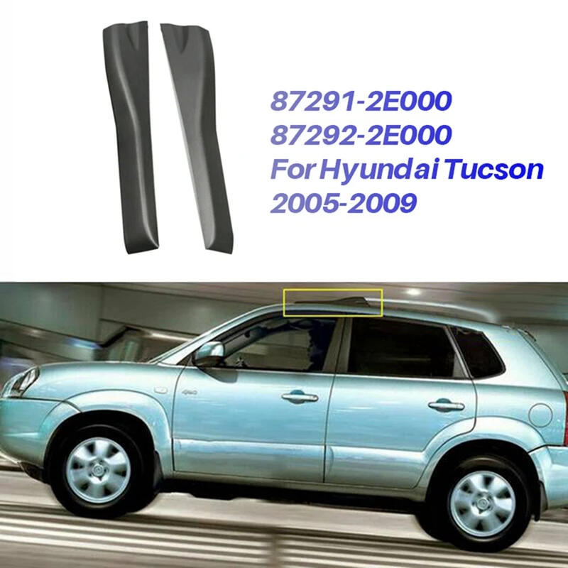 

1 пара, декоративная крышка багажника на крышу автомобиля, 87291-2E000, 87292-2E000, для Hyundai Tucson 2005-2009