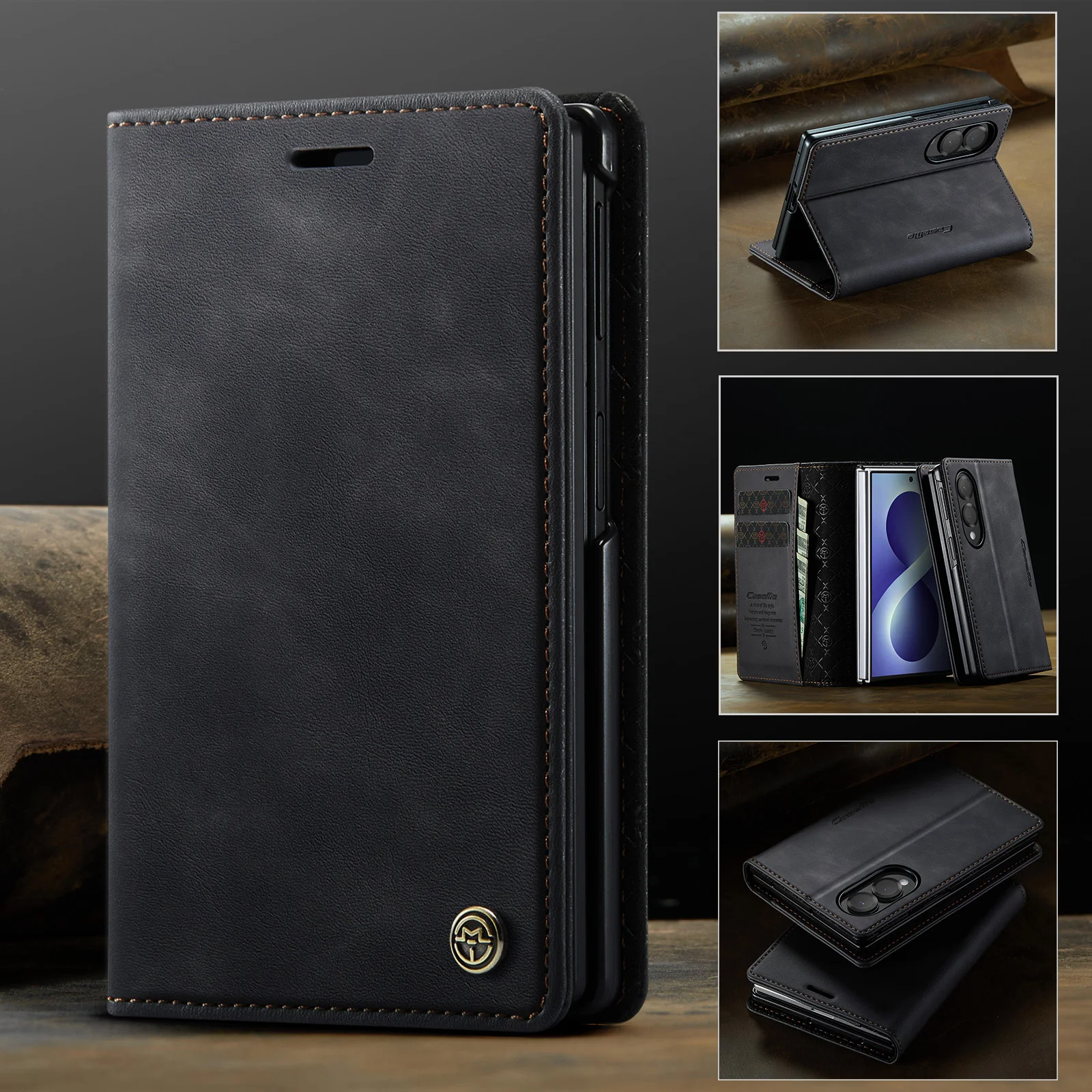 Elegant Flip Leather Wallet Phone Case