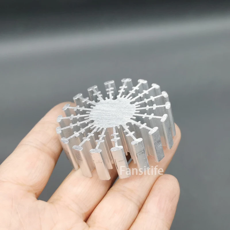 3W 4W COB High Power Led Heatsink Diameter 50mm Height Radiator aluminum heat sink