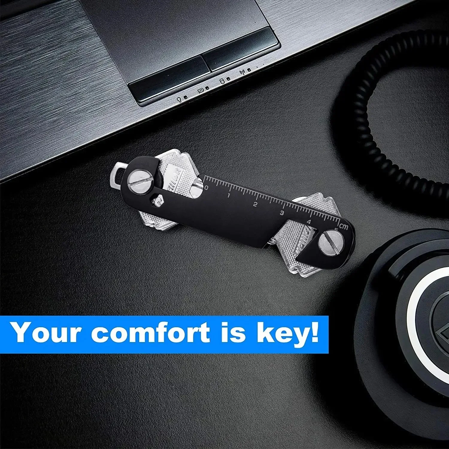 New Men Fashion Keychain Holder for Car Keys Wallet Smart Key Organizers Multi-function Portable Car Key Holder Key Bag 4