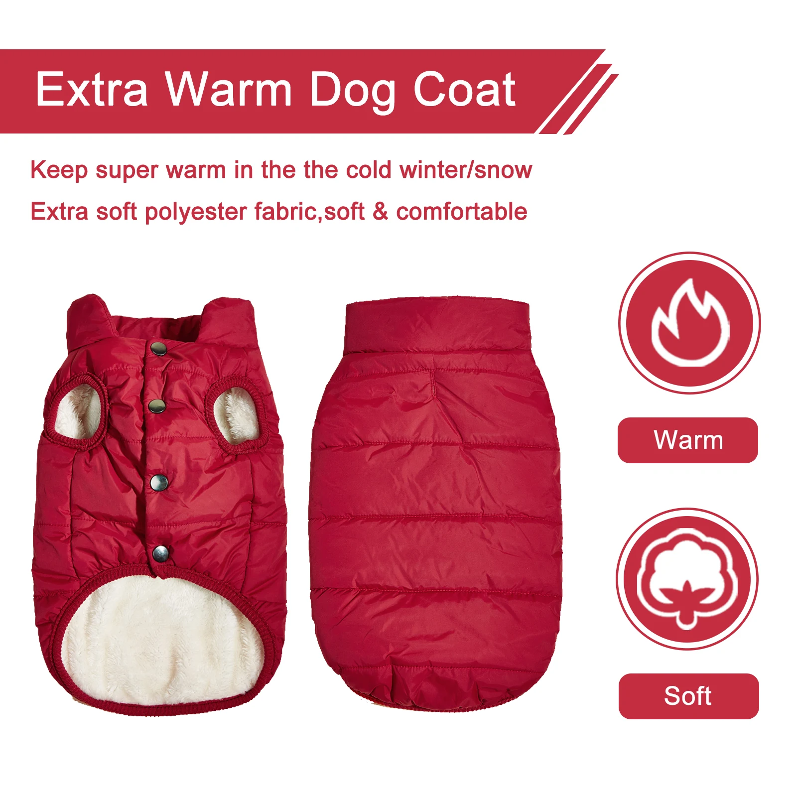 Winter Pet Coat Clothes for Dogs Winter Clothing Warm Dog Clothes for Small Dogs Christmas Big Dog Coat Winter Clothes Chihuahua
