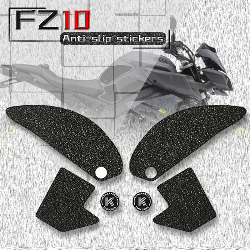 For YAMAHA MT-10 FZ-10 mt-10 Motorcycle Fuel Tank Pad Sticker Decal 3D Gas Fuel Knee Grip Traction Protection Stickers Anti-Slip