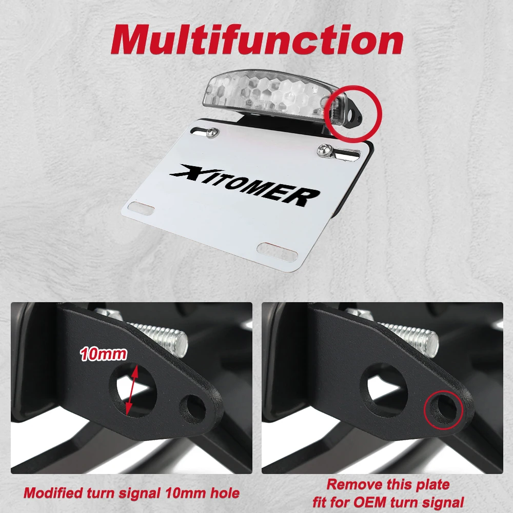 Motorcycle Rear Tail Tidy Fender Eliminator Kit License Plate Holder Bracket Fit For KTM 790 Duke-890 Duke R motorcycle license plate holder license plate holder