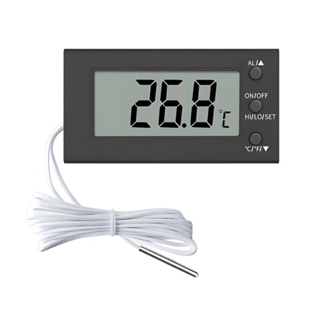 

Embedded Digital LCD Indoor Convenient Temperature Sensor Humidity Meter for Fish Tank Aquarium Incubator Reptile Pet