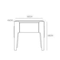 Table De chevet esthétique moderne, Design minimaliste, classique, tendance, rangement Premium, meubles De chambre à coucher 2
