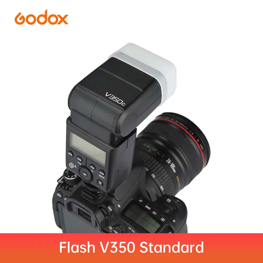 Godox V350 TTL 스피드라이트 플래시 2.4G HSS 리튬 이온 배터리 카메라 플래시 GN36 (캐논, 니콘, , 후지필름, 올림푸스, 파나소닉용)